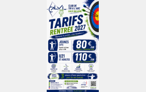 Tarifs Rentrée 2027